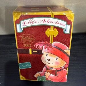 Libby's Adventures Holiday Ornament - Red and Gold